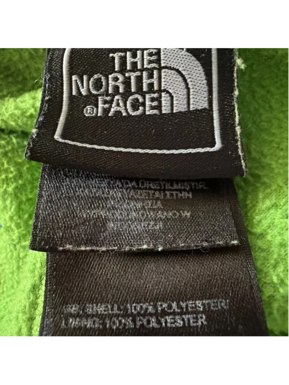 Men's The North Face Fleece Jacket Size M Green
